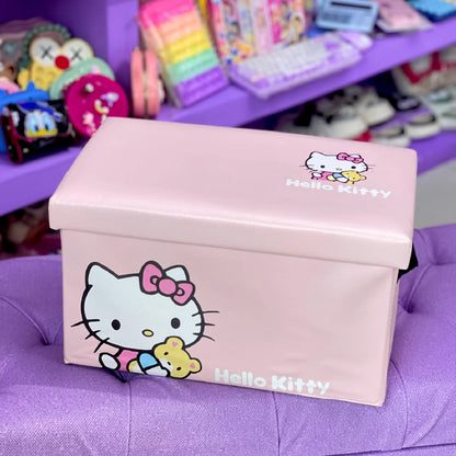 Puf organizador con motivo de Hello kitty